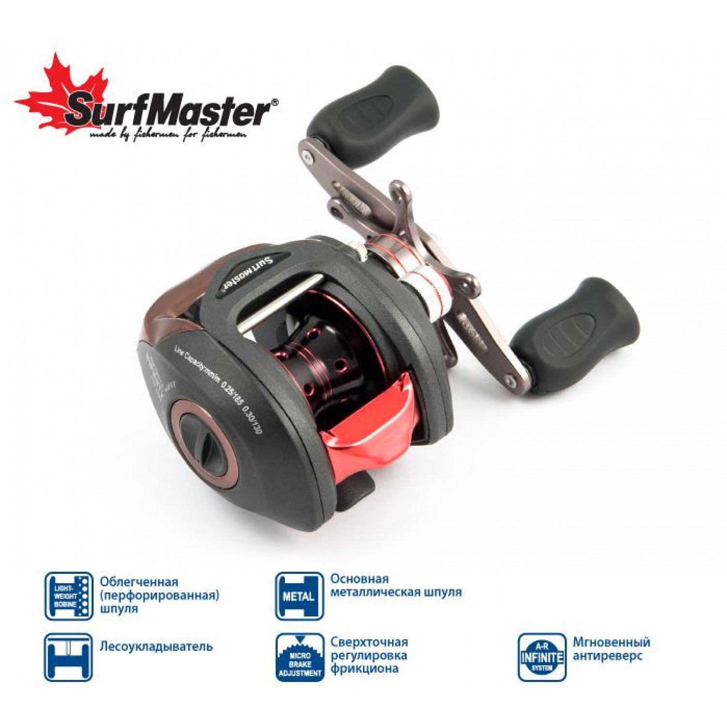 Покупка Катушка мультипликаторная SURF MASTER Infinity INF R, 8 ш.п. + 1 р. в Минске Беларуси